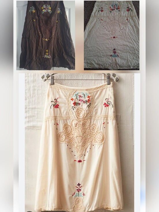 Free People Dresses & Skirts - OBO Free PEOPLE VINTAGE ORIGINAL New Condition Ultra RaRE Both Colors 4 Sale